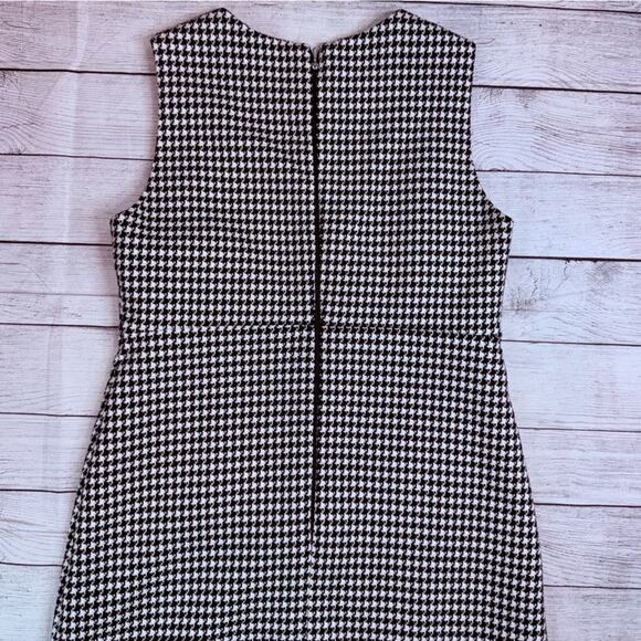 HALLHUBER Houndstooth Black & White Mod Short Sheath Dress Size EU 36 = Small - Picture 7 of 8